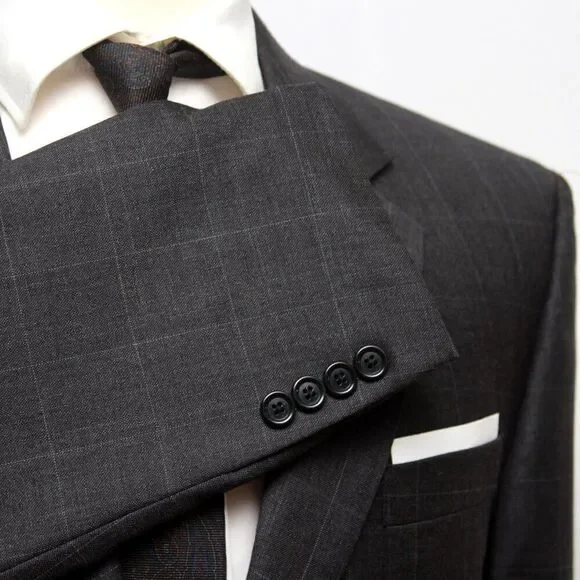 Jos A Bank Mens Blazer Sport Coat Two Button Casual Jacket 42R Wool D060357‎